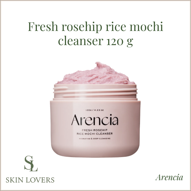 FRESH ROSEHIP RICE MOCHI CLEANSER 120G - ARENCIA
