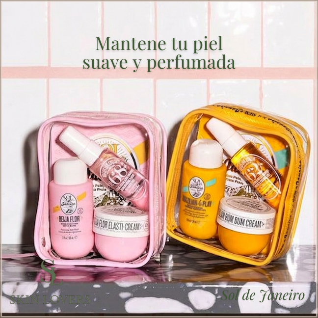 BEIJA FLOR JET SET (BEIJA FLOR SKIN-RENEWING BODY WASH 90 ML + BEIJA FLOR ELASTI-CREAM 50 ML + BRAZILIAN CRUSH CHEIROSA MIST 30 ML) - SOL JANEIRO